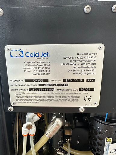 cold jet c100 dry ice blaster