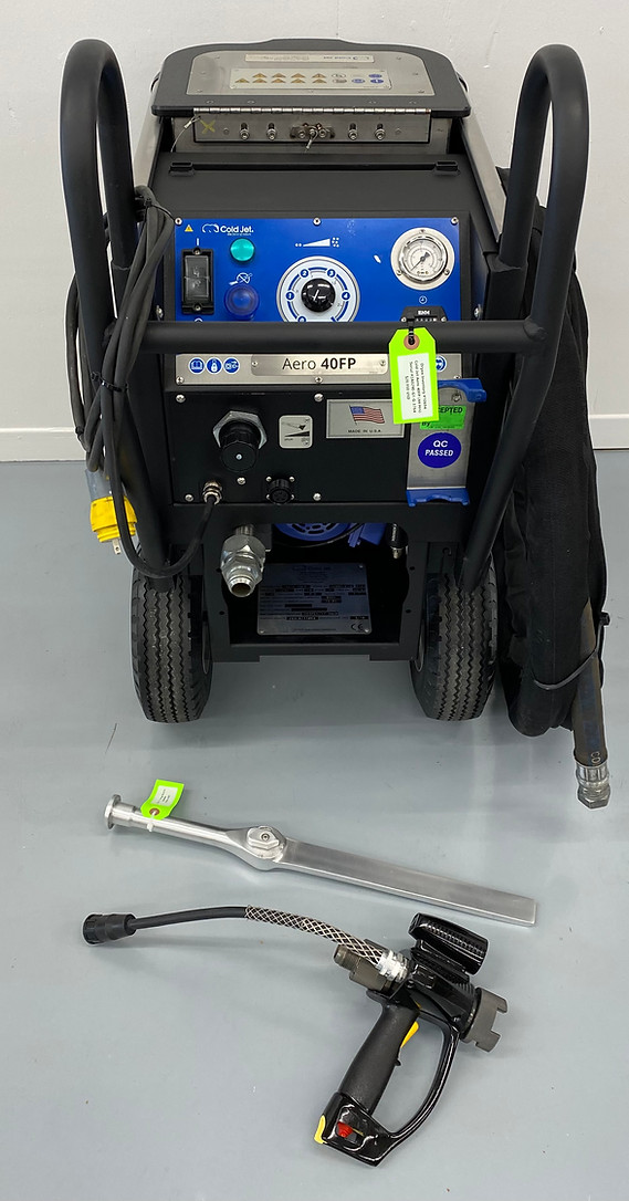 used cold jet aero 40 dry ice blasting machine