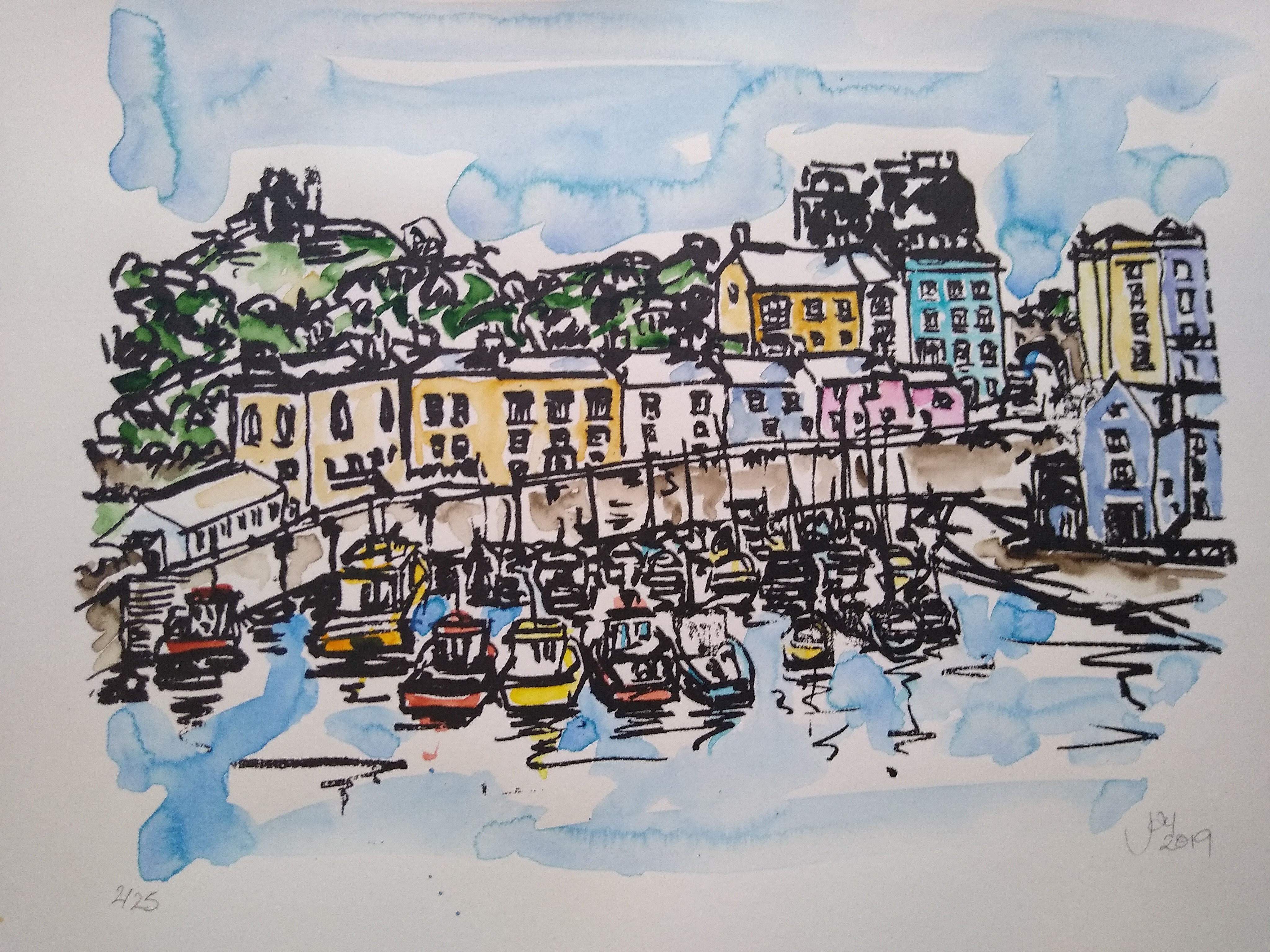 Hand Silkscreen Print Tenby