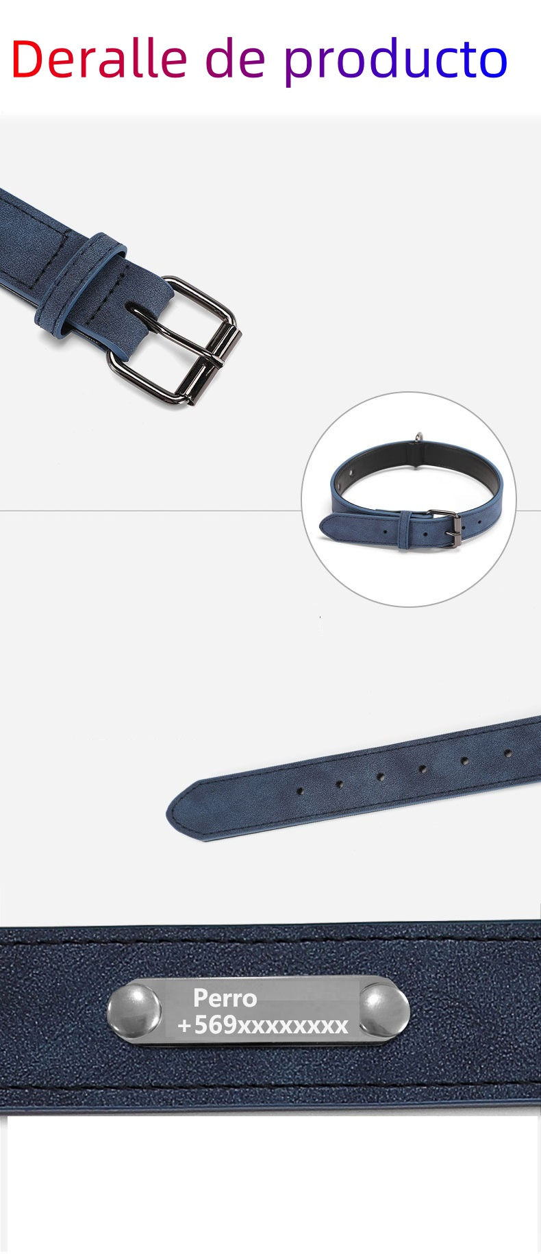 Miniatura: Collar Cuero Acolchado Para Perros + Grabado Personalizada Agregar a favoritos $