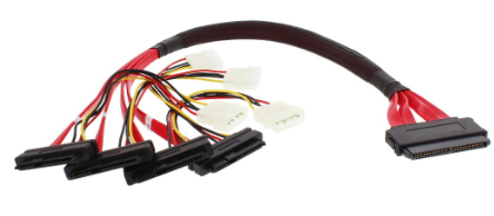 Cavo SAS, SFF-8484 a 4x SFF-8482, 0,5m