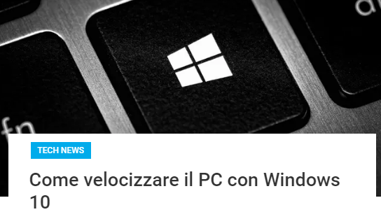 Velocizzare Win10