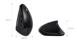 Miglior Mouse Verticale Mouse Verticale Mouse Ottico Wireless Ergonomico Da 2.4GHz 3 DPI Regolabili 800/1200/1600 6 Pulsanti Per Laptop PC Computer Desktop Mouse Senza Fili Ergonomico