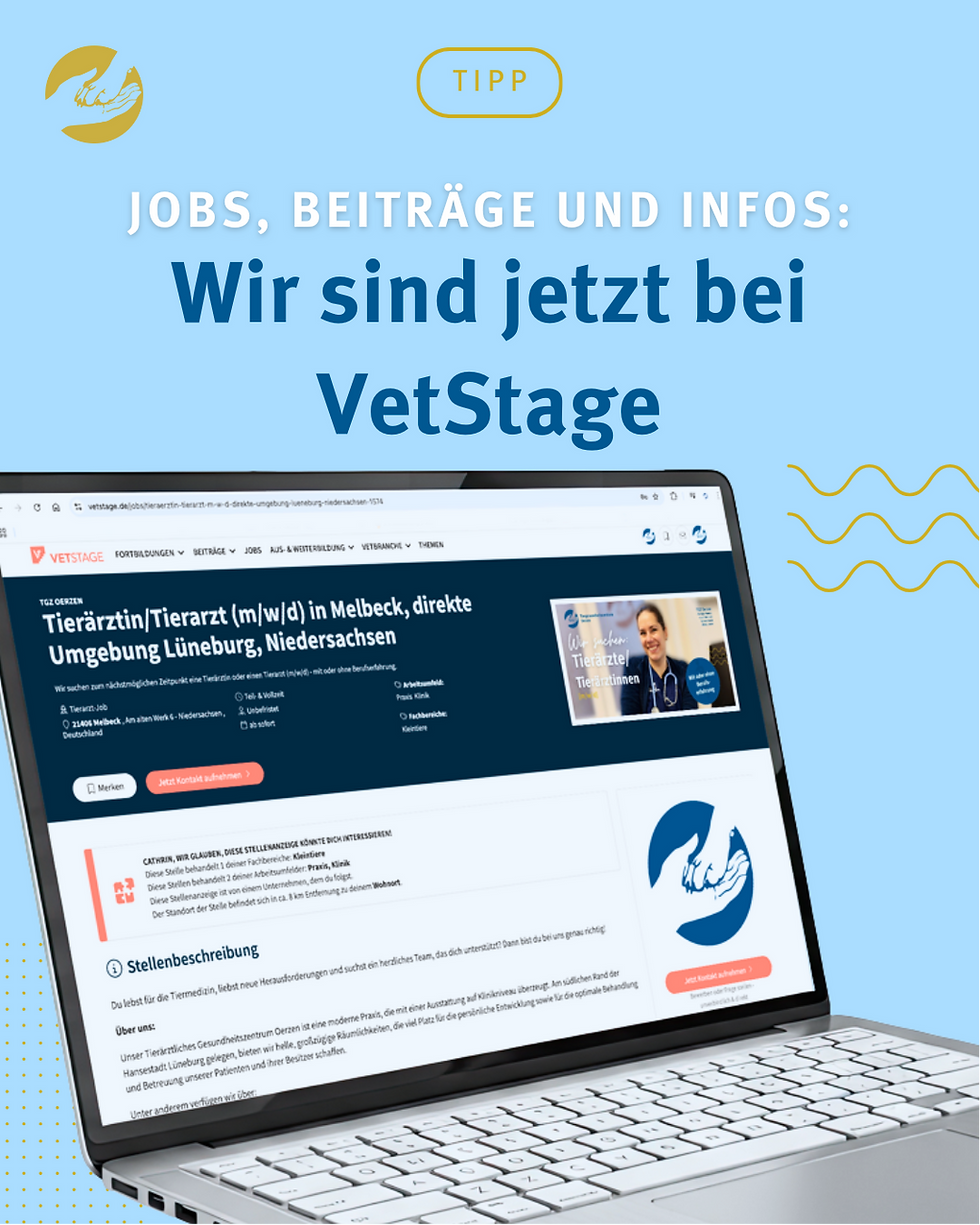 Das TGZ ist jetzt auf VetStage vertreten 🩺