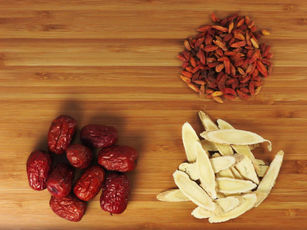 Red dates, wolfberry, astragalus