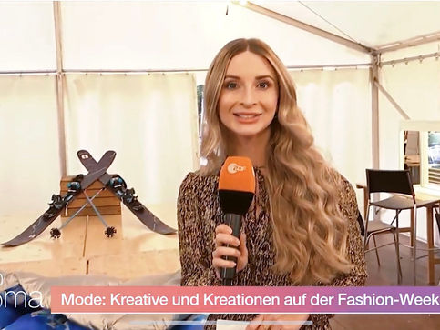 Kerstin Ligendza während einer Live-Schalte für das ZDF Morgenmagazin