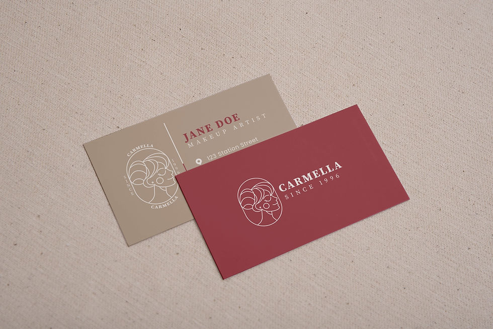 Matt finish business card print on 350 or 450gsm paper, custom print, wide range of business card