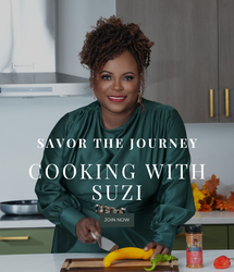 Suzi launching her cooking show “Cooking with Suzi” featuring homemade recipes and culinary tips | Zufire