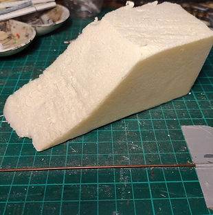 bloc de polystyrène brut