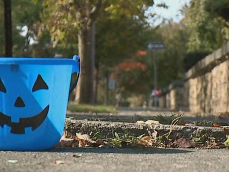 Keep an Eye Out for Blue Trick-or-Treat Buckets on Halloween Night