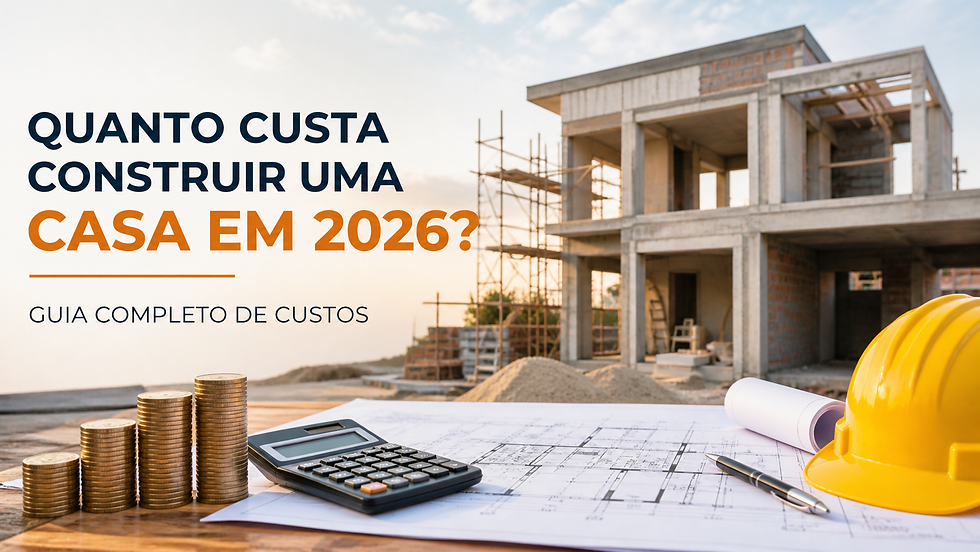 Quanto custa construir uma casa em 2026 em obra residencial