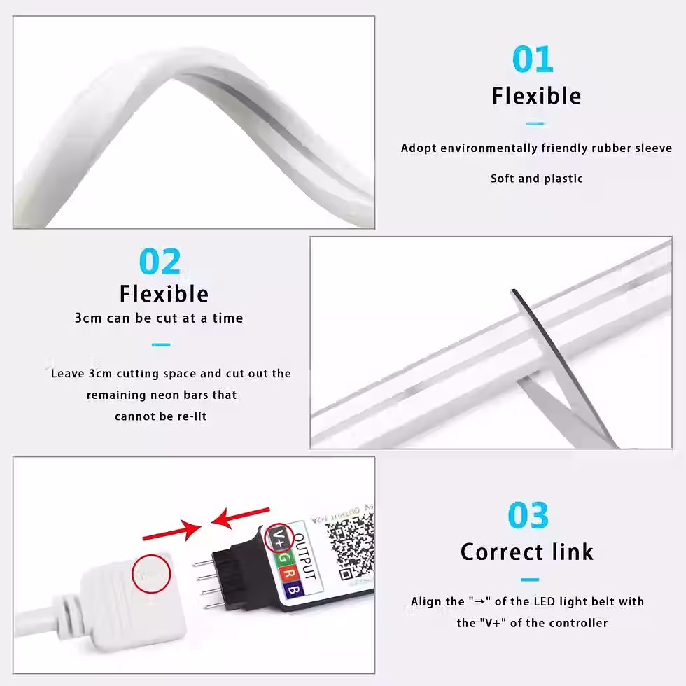Miniatura: Faixa de led neon RGB