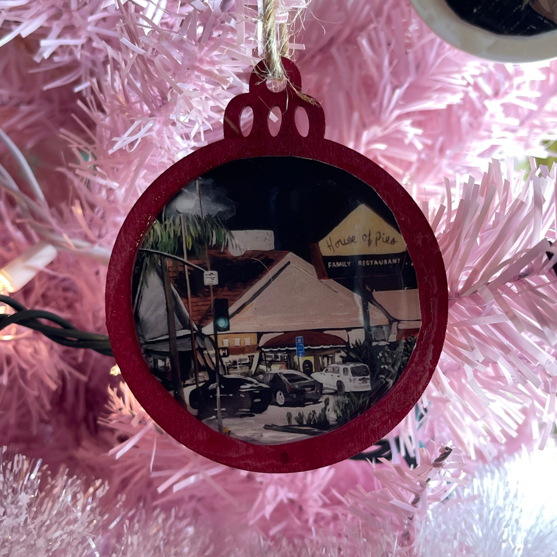 House of Pies ornament (night)