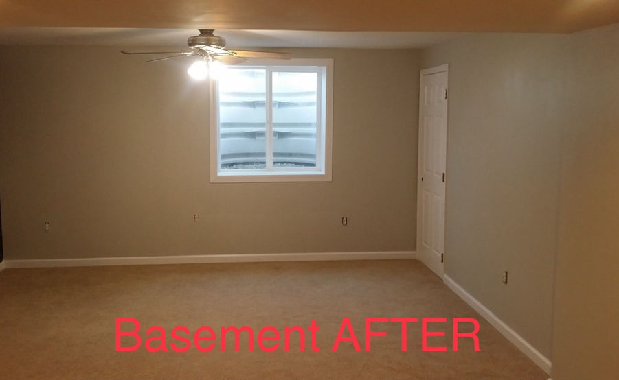 Basement Indoor Painting After