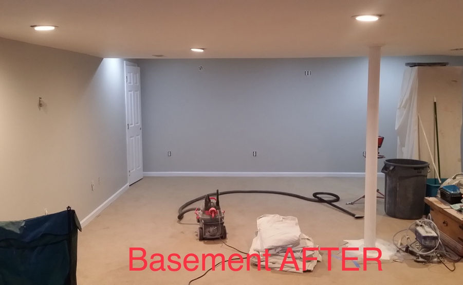 Basement Indoor Painting After