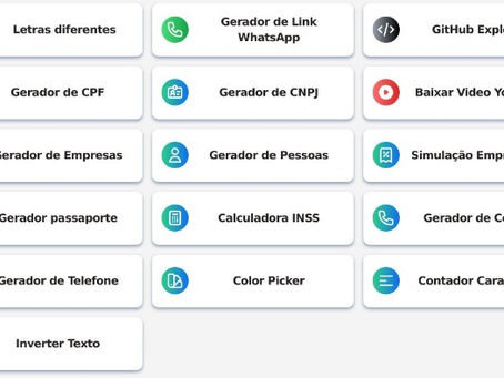 Várias Ferramentas Online