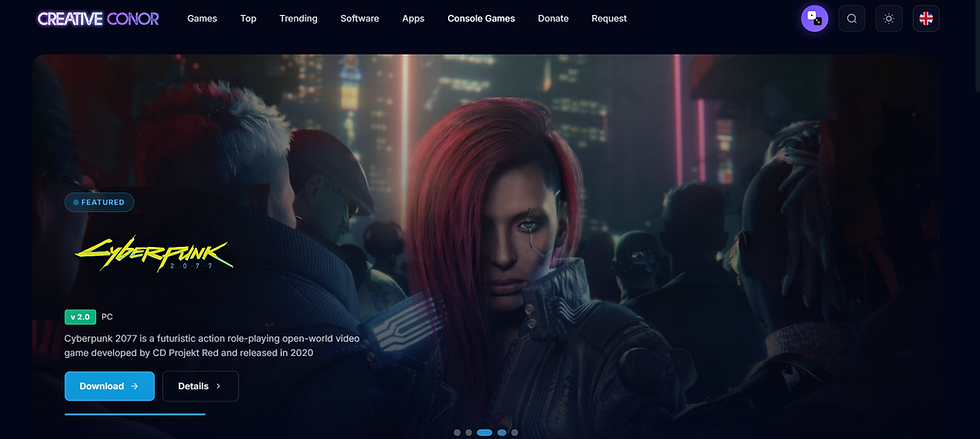 O CreativeConor é um site de downloads piratas de jogos e softwares, atraente pela gratuidade, mas inseguro e ilegal. Se você busca praticidade sem riscos, o ideal é optar por lojas oficiais ou alternativas gratuitas legítimas.