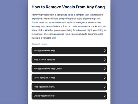 Como Separar Vocais E Instrumentos Musicais