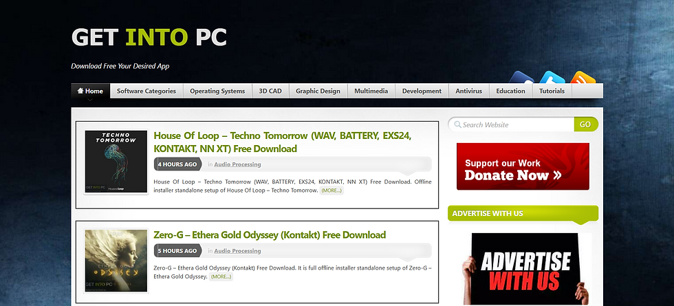 O GetIntoPC é um site que oferece instaladores gratuitos de diversos programas, mas não é uma fonte oficial e pode envolver riscos de segurança e legalidade.