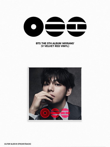 BTS 'ARIRANG' (Standard Vinyl) – V Velvet Red Vinyl | KPOPINDIAMERCH