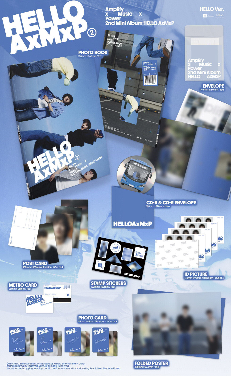 Thumbnail: AxMxP 2nd Mini Album - HELLO AxMxP (HELLO Ver.) CD