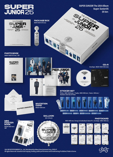 SUPER JUNIOR 12th Album - SUPER JUNIOR25 (25 Ver.) CD | KPOPINDIAMERCH