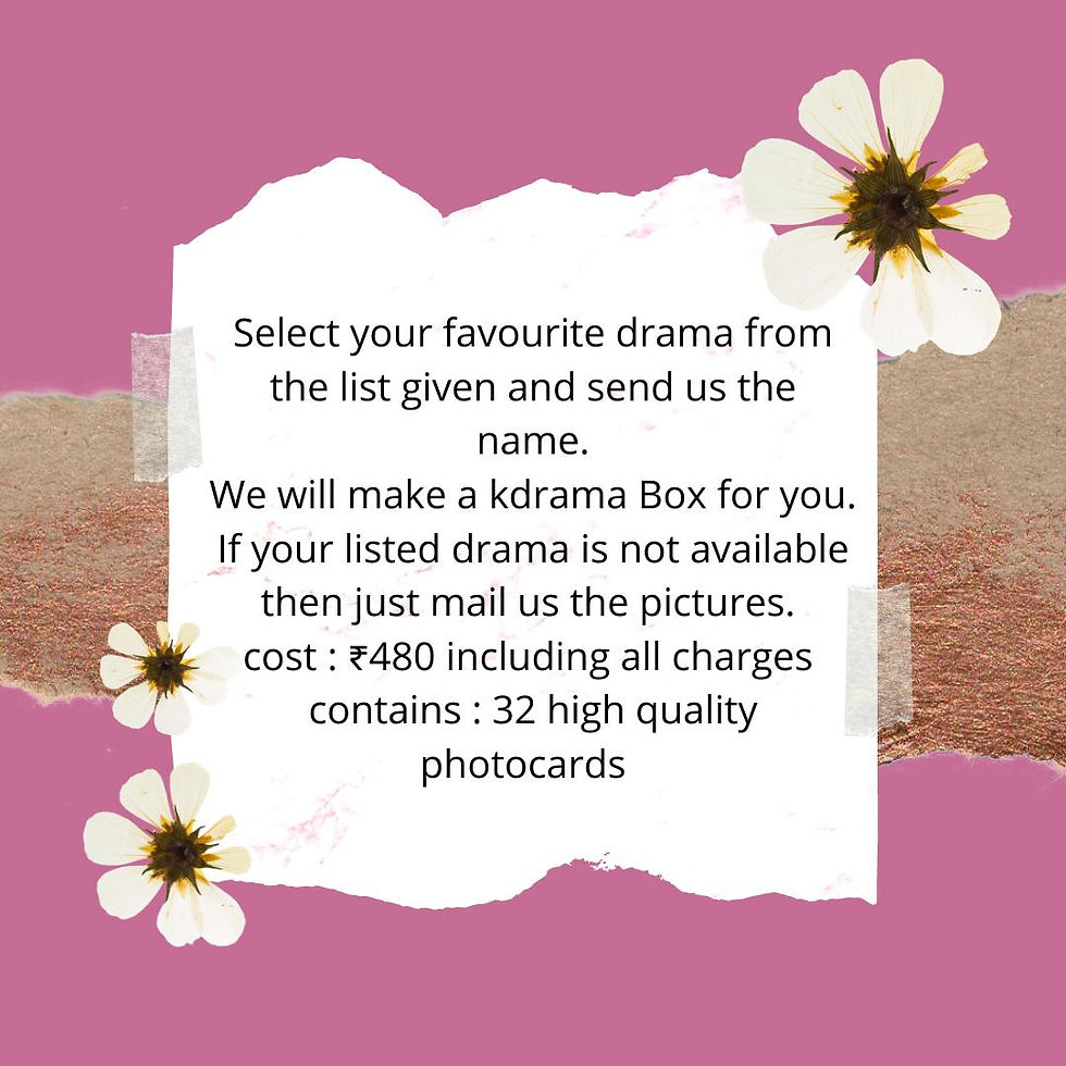 Thumbnail: Customised KDrama Boxes