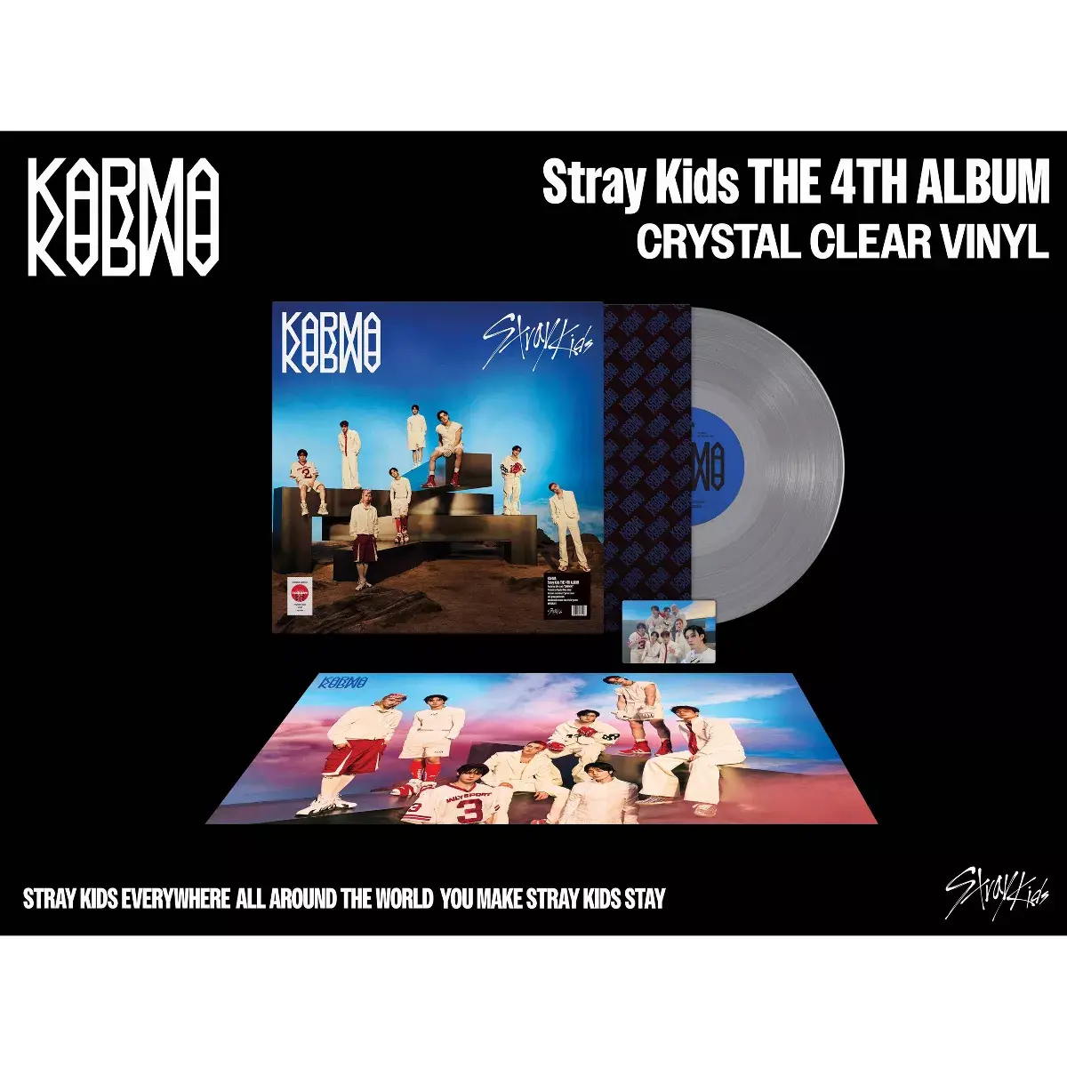 Stray Kids The 4th Album – KARMA (Crystal Clear Vinyl