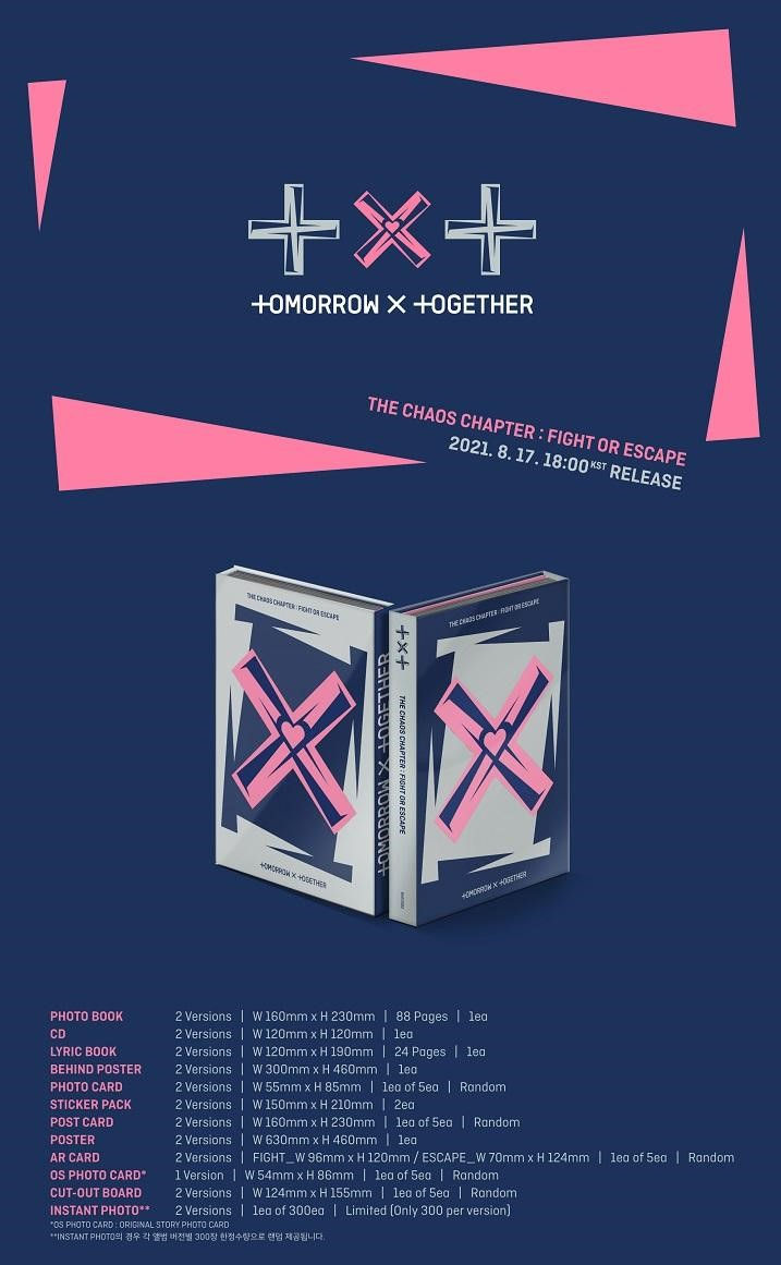 TXT(TOMORROW X TOGETHER) - Album [THE CHAOS CHAPTER : FIGHT OR ESCAPE]