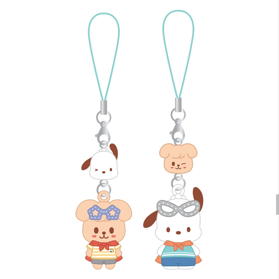 Thumbnail: MINI FIGURE COUPLE KEYRING - SKZOO X SANRIO CHARACTERS