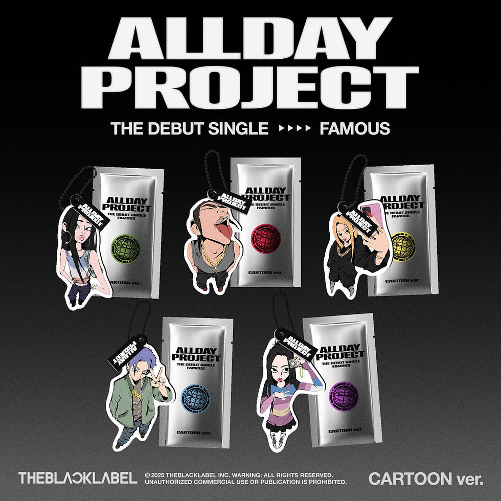 ALLDAY PROJECT Debut Single Album - FAMOUS (Random Ver.) CARTOON Ver.