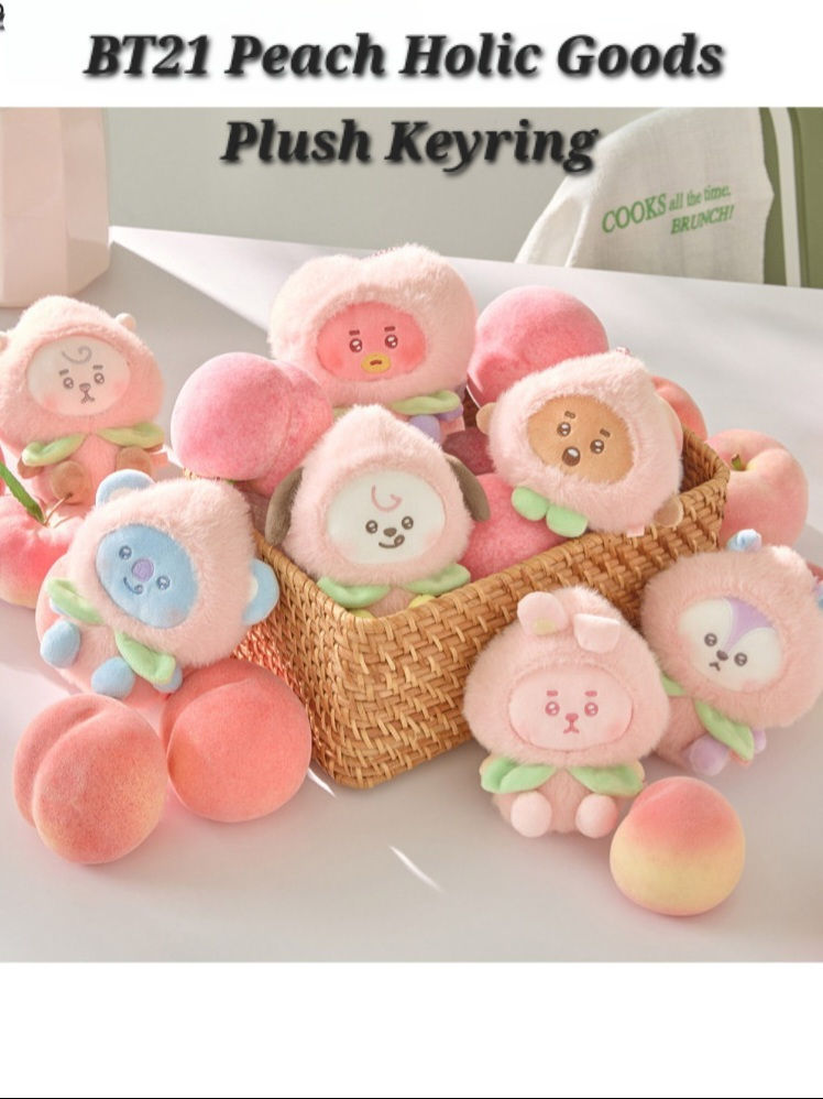 BT21 Peach Holic Goods – Plush Keyring