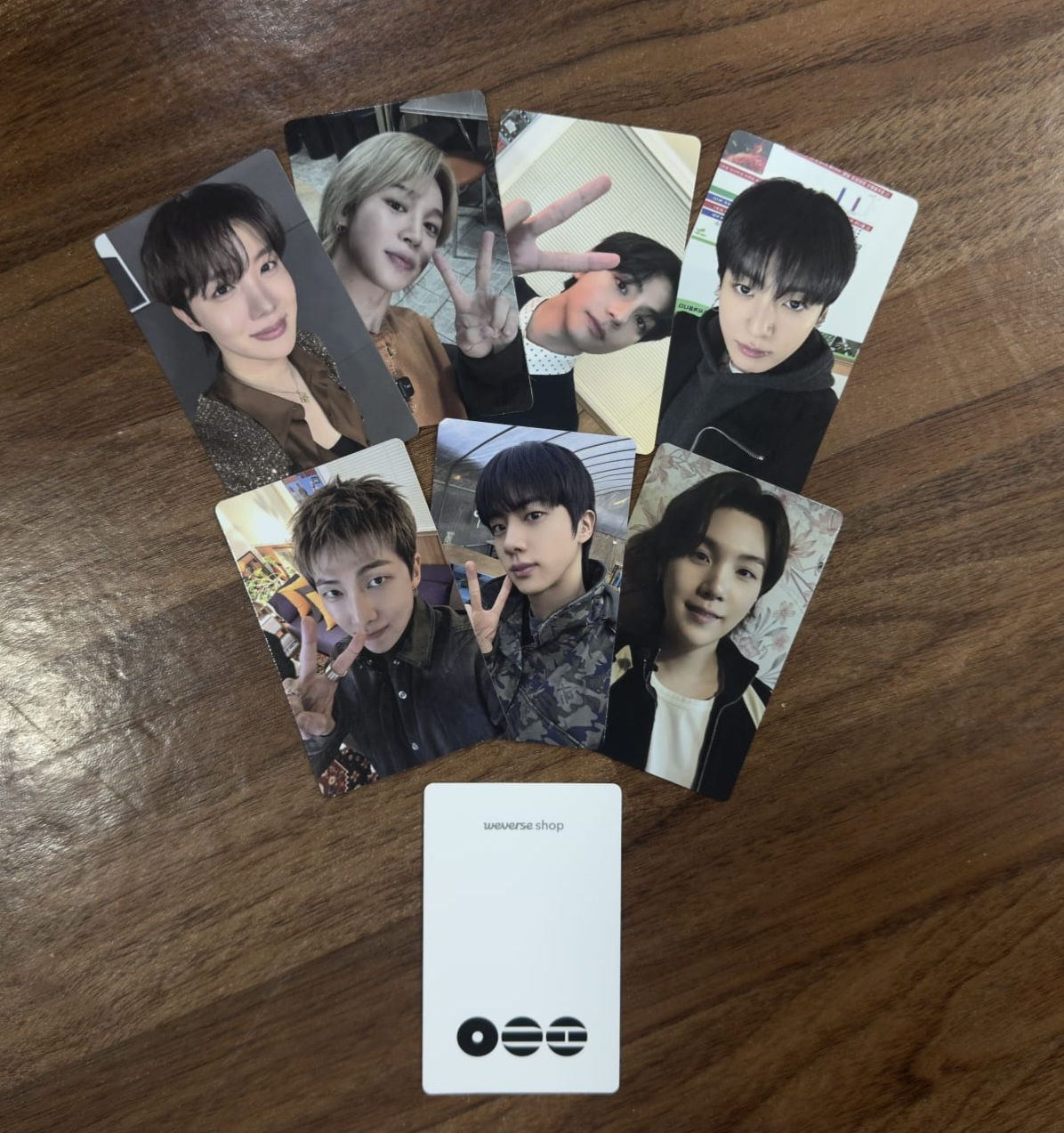 BTS ARIRANG official Preorder member photocard selection