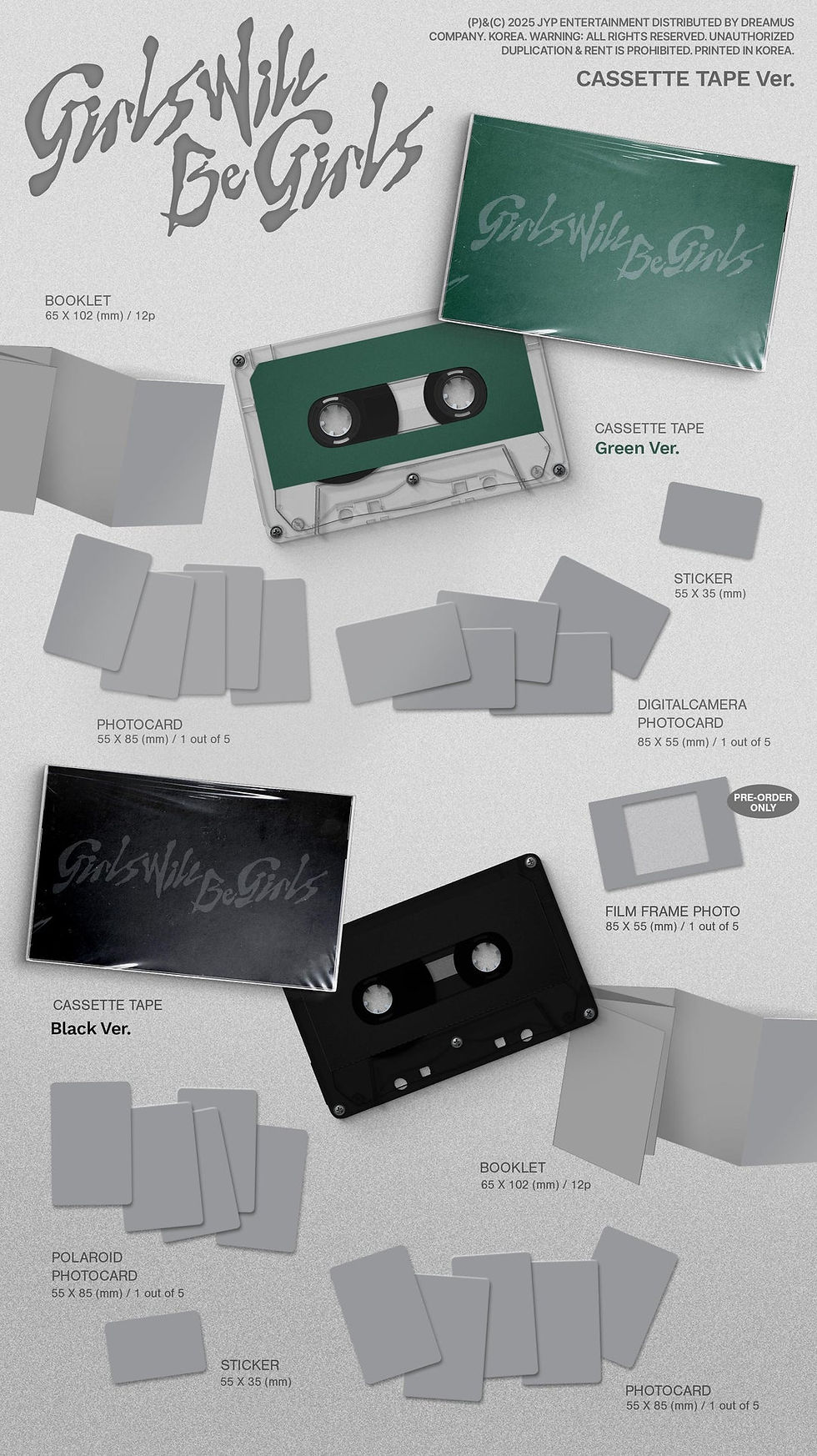 Thumbnail: ITZY - Girls Will Be Girls (Cassette Tape Random Ver.)