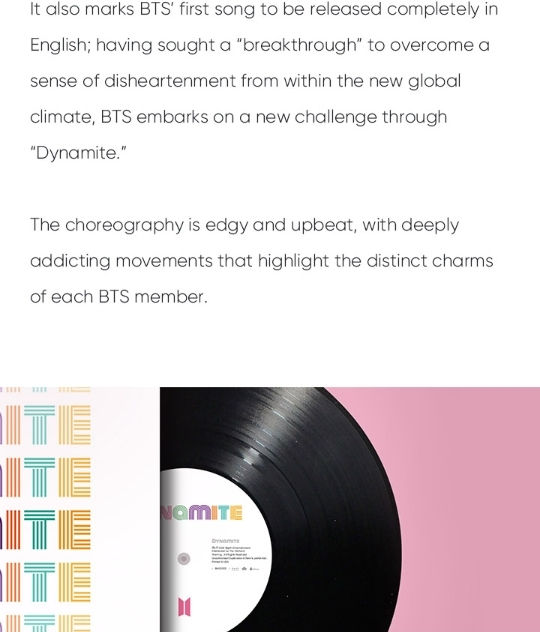Thumbnail: BTS DYNAMITE - Limited Edition 7 Vinyl
