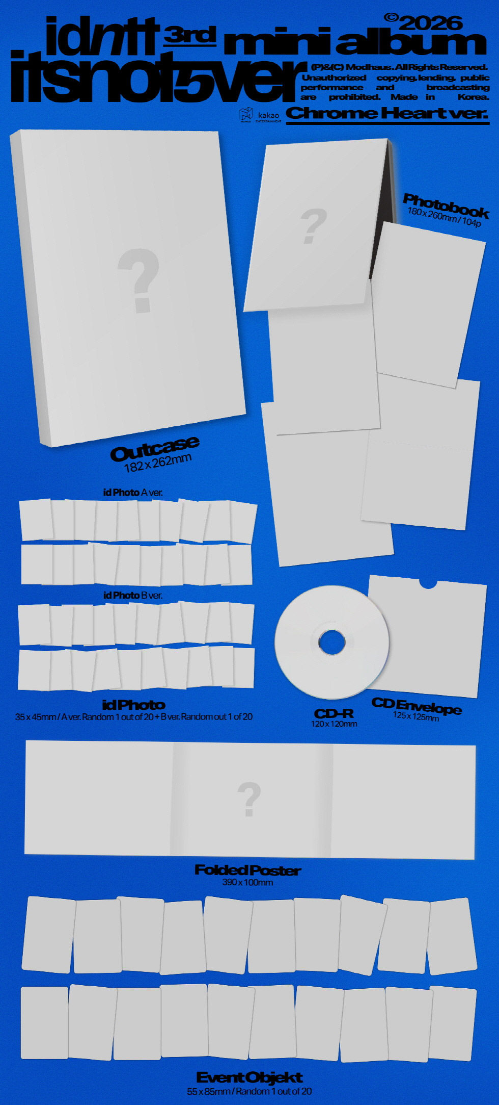 Thumbnail: idntt 3rd Mini Album - itsnotover (Chrome Heart Ver.) CD