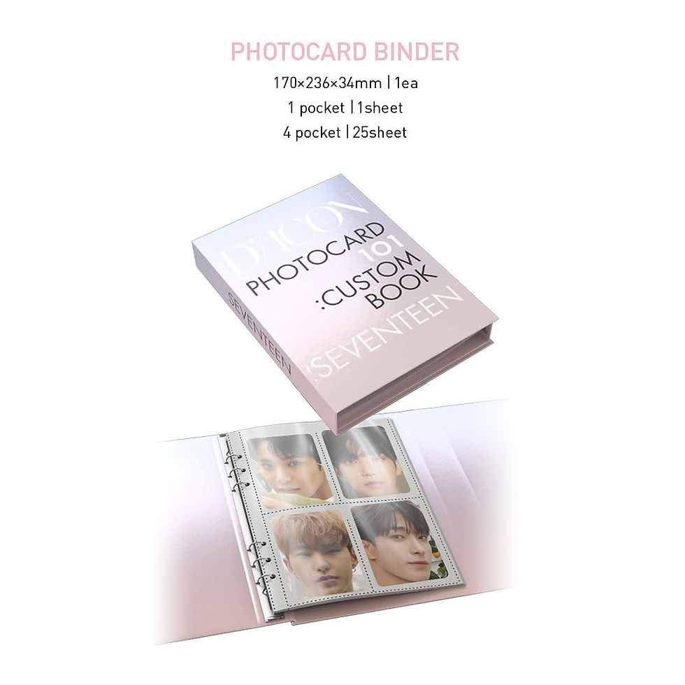 Thumbnail: Dicon photocard 101 : custom book ( SEVENTEEN) 