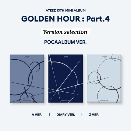ATEEZ 13th Mini Album – GOLDEN HOUR : Part.4 (POCAALBUM Ver ATEEZ 13th Mini Album – GOLDEN HOUR : Part.4 (POCAALBUM Ver