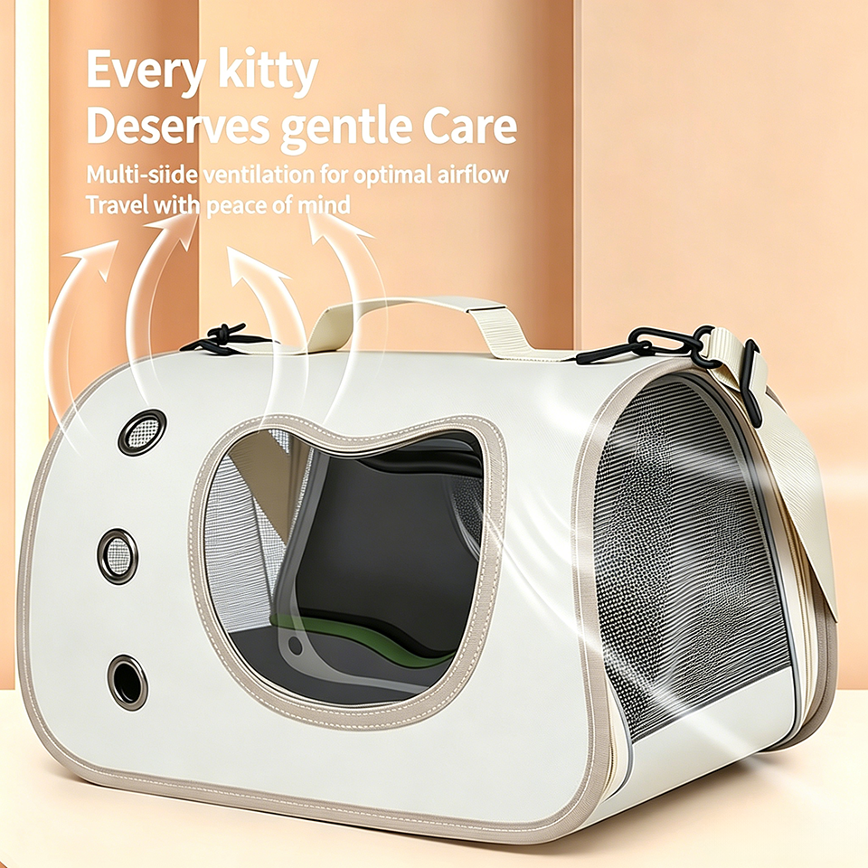 Miniatura: Portable Lightweight Foldable Breathable Pet Carrier Bag for Small Dogs Cats Kit