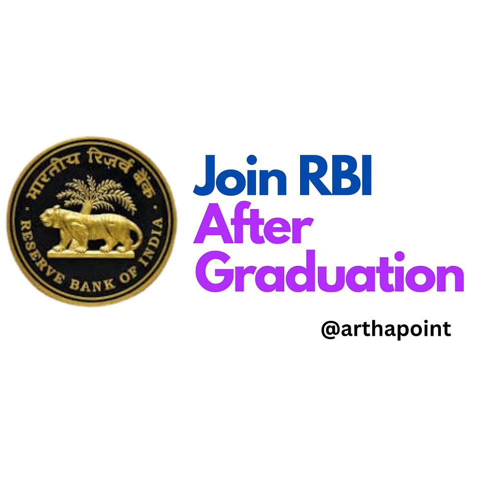Join RBI after Graduation