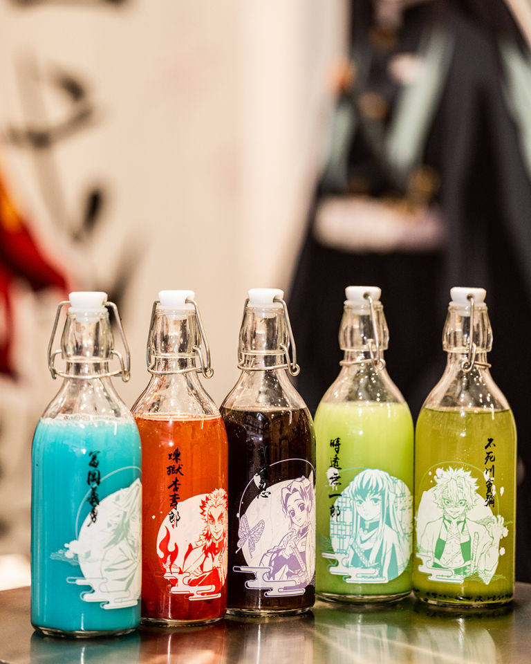 Demon Slayer glass bottle drink