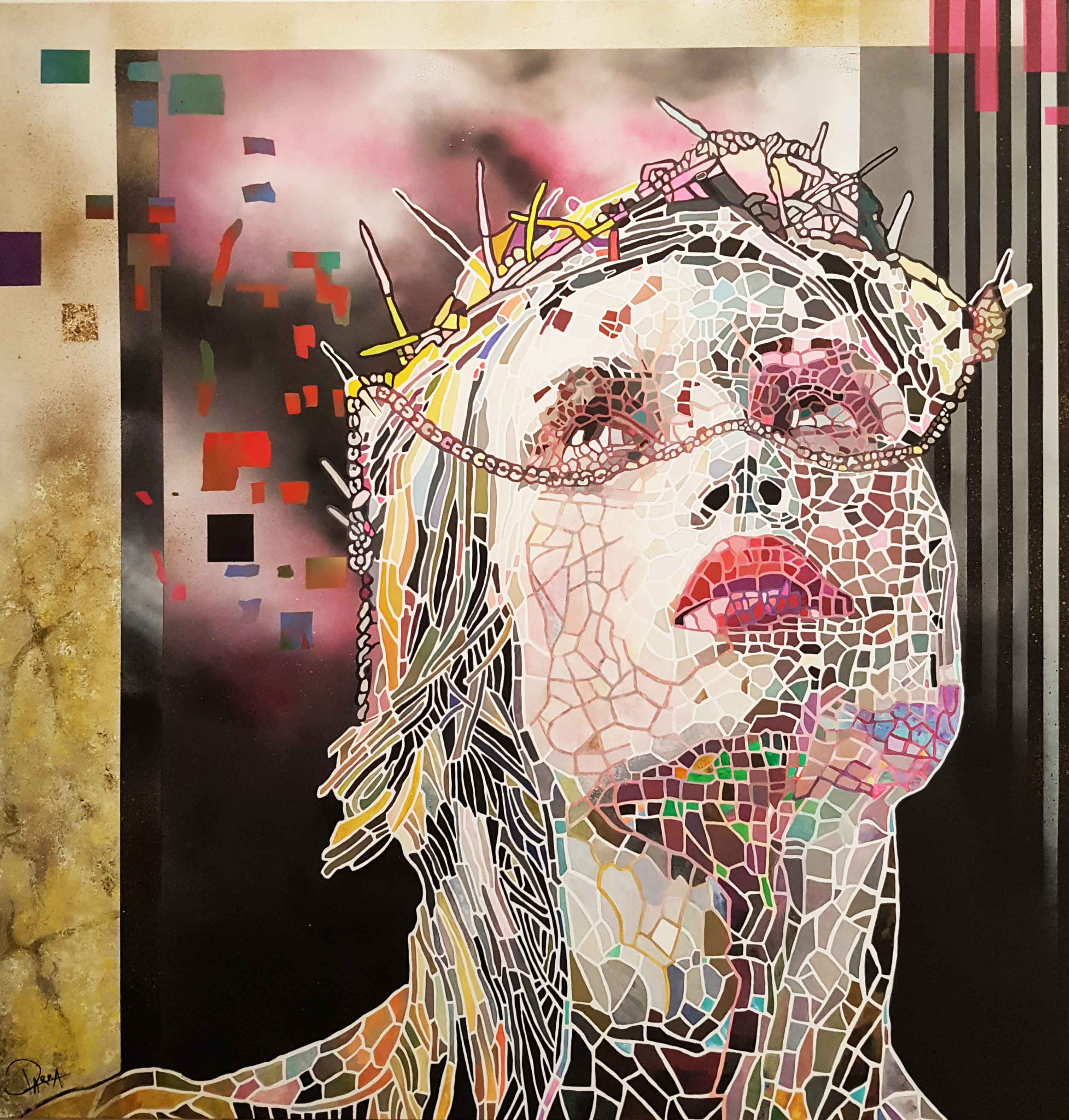 Caroline Parra artiste peintre effet mosa que Caroline Parra artiste peintre effet mosa que