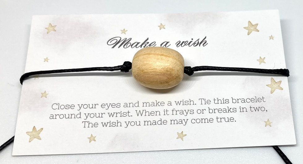 14mmx 18mm oval Palo Santo sacred wood black silky cord ajustable bracelet make