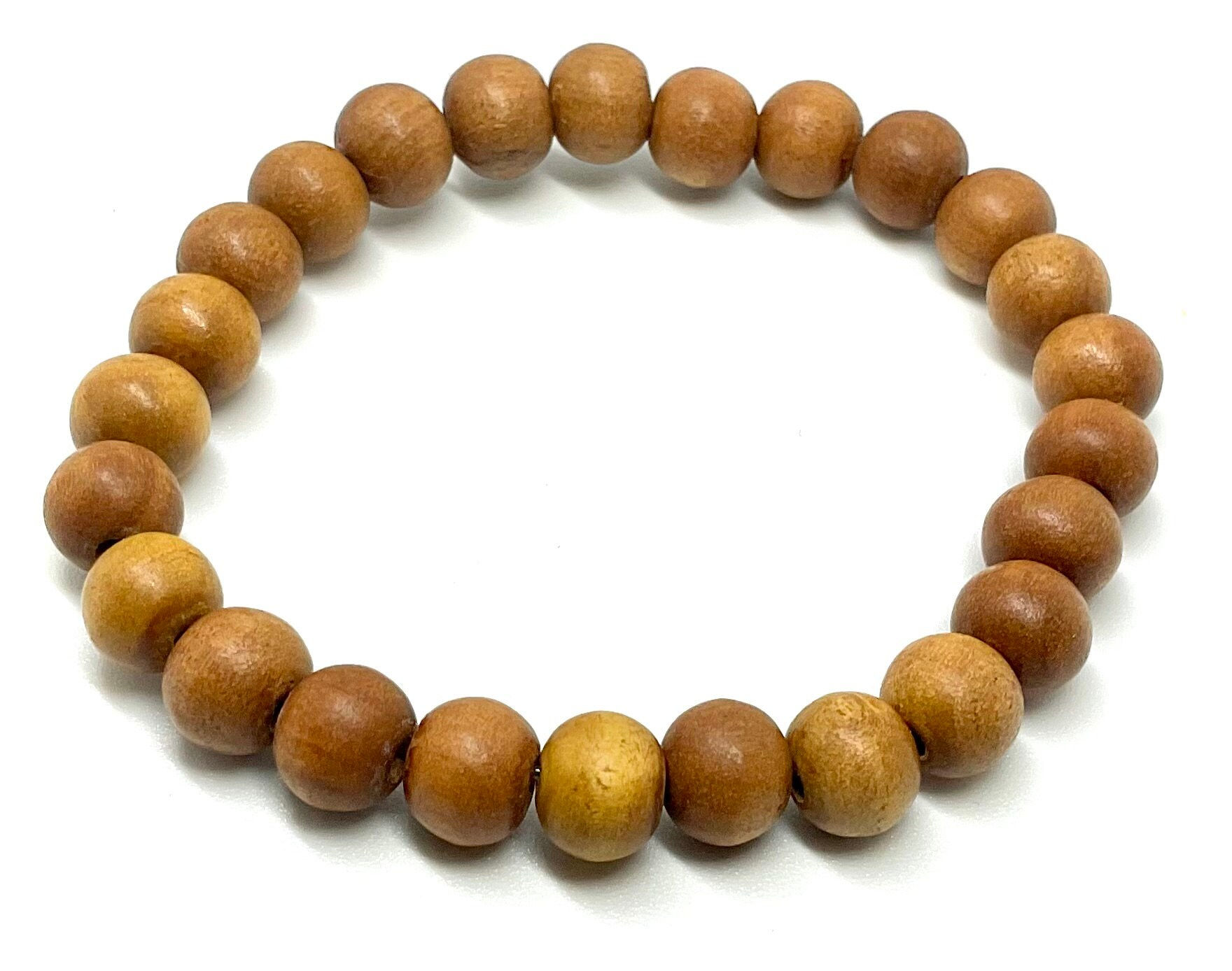 8mm white sandalwood wood bracelet