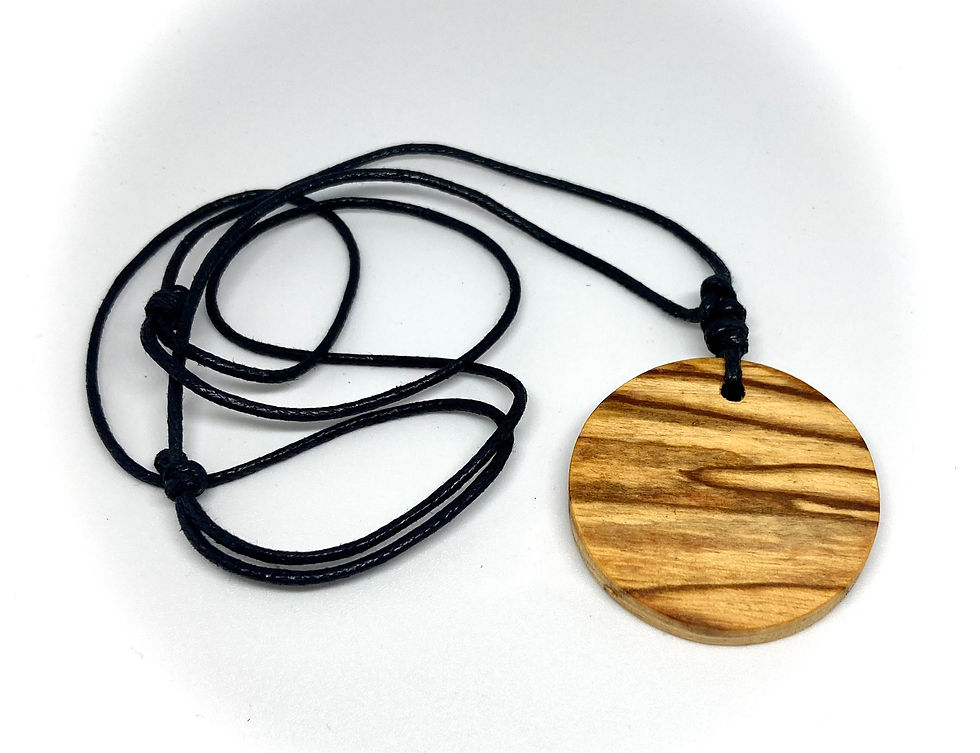 Round pendant palo santo Necklace