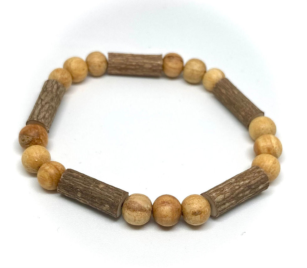 Hazelwood and palo santo 6mm bracelet