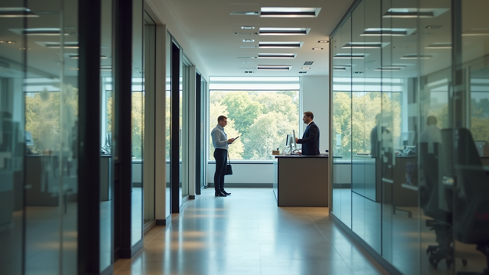 Vue rapprochée d’un bureau de préparation d’impôts à Laverlochère