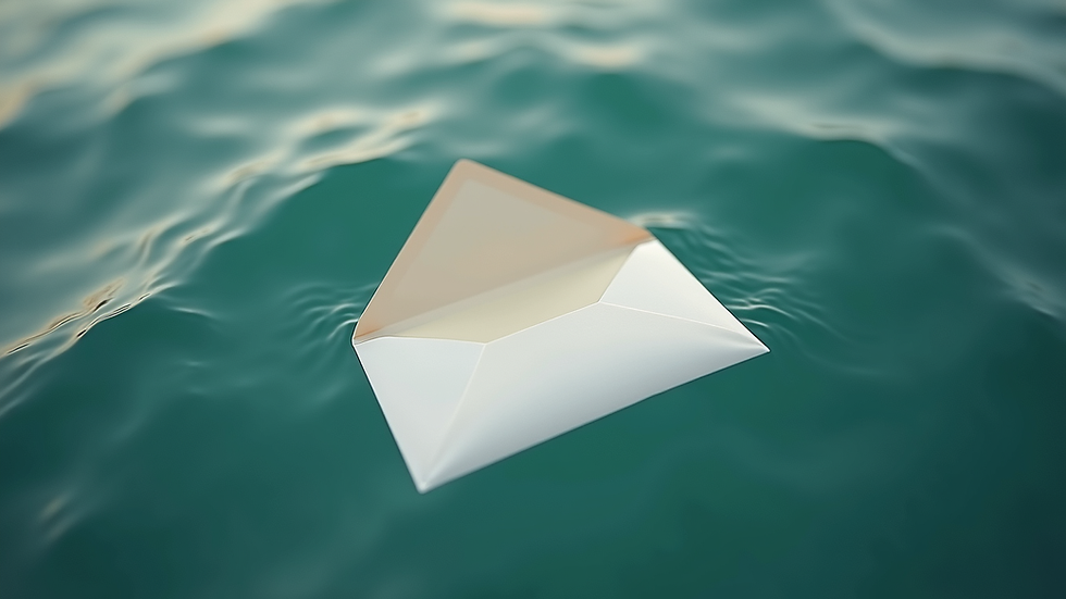 Vue en plongée d’une enveloppe ouverte avec une lettre à l’intérieur