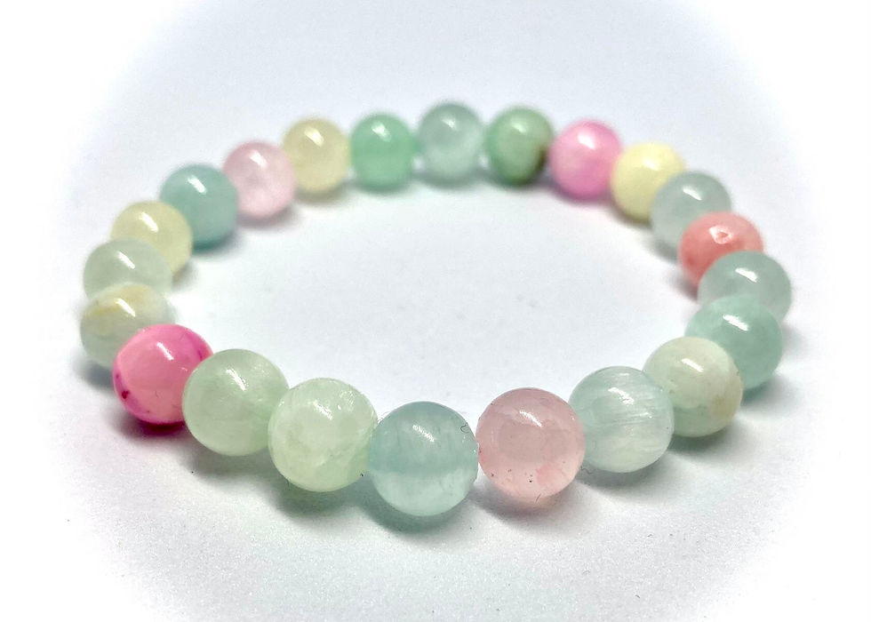 Bracelet gemstone 8mm made of chalcedony