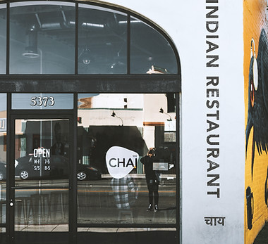 Entrance of an Indian Restaurant